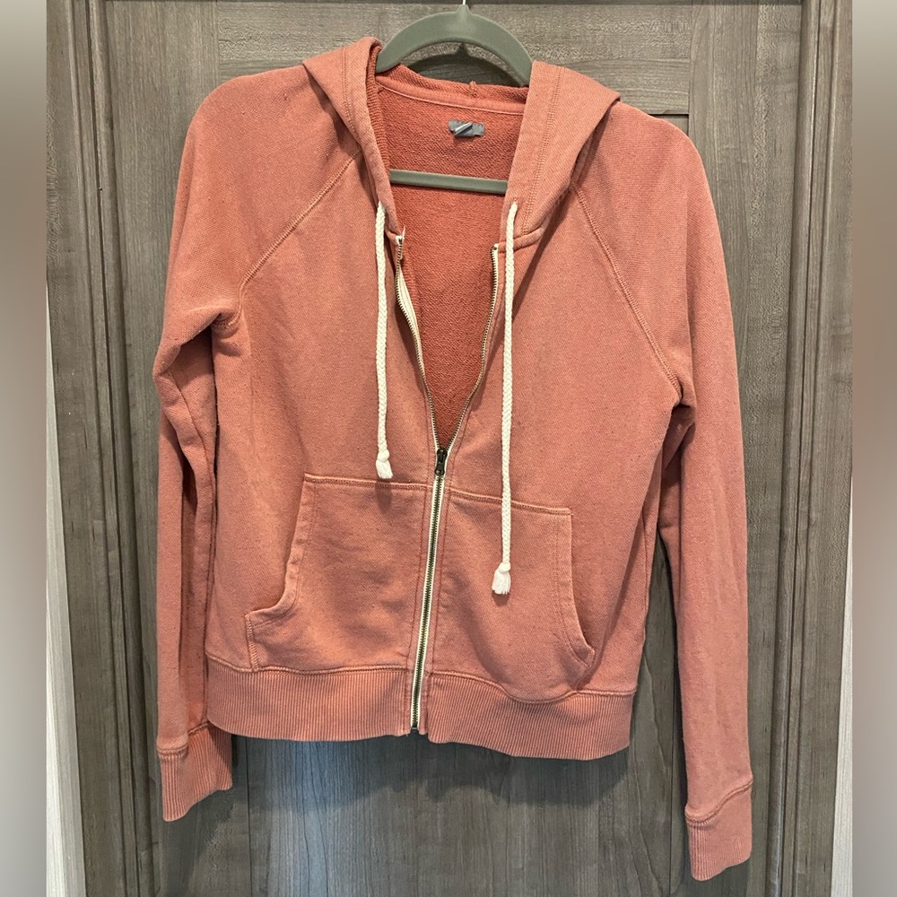 Small Aerie Coral Pink Zip up sweatshirt